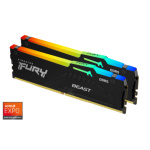 Kingston FURY Beast EXPO/DDR5/32GB/6000MHz/CL36/2x16GB/RGB/Black, KF560C36BBEAK2-32