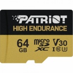 64GB microSDXC Patriot High Endurance V30 U3 až 95MB/s, PEF64GE31MCH