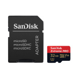 SanDisk Extreme PRO/micro SDHC/32GB/100MBps/UHS-I U3 / Class 10/+ Adaptér, SDSQXCG-032G-GN6MA