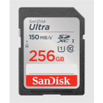 SanDisk Ultra/SDXC/256GB/150MBps/UHS-I U1 / Class 10/Černá, SDSDUNC-256G-GN6IN