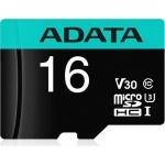 ADATA MicroSDHC 16GB U3 V30S 95MB/s + adapter, AUSDH16GUI3V30SA2-RA1