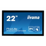 22" iiyama TF2234MC-B7AGB: IPS, FullHD, capacitive, 10P, 350cd/m2, VGA, HDMI, DP, IP65, černý, TF2234MC-B7AGB