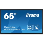 65" iiyama TE6503MIS-B1AG: IPS, 4K, 350cd/m2, 24/7, iiSignage, WiFi, 2x Touch Pen, HDMI, VGA, DP,USB, TE6503MIS-B1AG