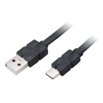 AKASA - USB 2.0 typ C na typ A kabel - 30 cm, AK-CBUB43-03BK