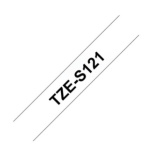 BROTHER TZE-S121 průsvitná / černá, 9mm, TZES121