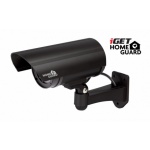 iGET HGDOA5666 - atrapa/maketa bezpečnostní CCTV kamery, blikající črv. LED,4x nálepka CCTV varování, HGDOA5666