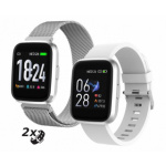 iGET FIT F30/Silver/Sport Band/White, F30 Silver
