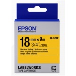 EPSON POKLADNÍ SYSTÉMY Epson Label Cartridge Pastel LK-5YBP Black/Yellow 18mm (9m), C53S655003