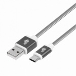 TB TOUCH TB Cable USB - USB C 1.5 m gray tape, AKTBXKUCSBA150S