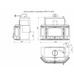 Krbová vložka s teplovodním výměníkem PRITY TC W28, 254