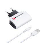 FORCELL Travel Charger for iPhone Lightning 8-pin + cable 437024