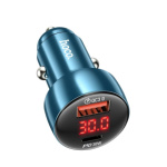 HOCO car charger USB A + Type C with digital display PD QC3.0 3A 48W Z50 blue 593005