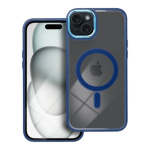 Color Edge Mag Cover case compatible with MagSafe for IPHONE 15 PLUS navy blue 593878