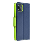 Fancy Book case for SAMSUNG A55 navy / lime 597812
