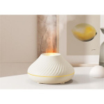 Colorful flame aromatherapy machine / humidifier / diffuser Art Deco model YMX 130 white 600483