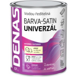 DENAS UNIVERZÁL-SATIN vrchní barva na dřevo, kov a beton, 0120 antracit, 0,7 kg