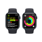 Apple Watch Series 9 45mm Temně inkoustový hliník s temně inkoustovým sportovním řemínkem - S/M MR993QC/A