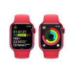 Apple Watch Series 9 41mm Cellular PRODUCT(RED) Červený hliník s PRODUCT(RED) sportovním řemínkem - M/L MRY83QC/A