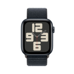 Apple Watch SE 40mm Temně inkoustový hliník s temně inkoustovým provlékacím sportovním řemínkem MRE03QC/A