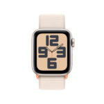 Apple Watch SE Cellular 40mm Hvězdně bílý hliník s hvězdně bílým provlékacím sportovním řemínkem MRG43QC/A